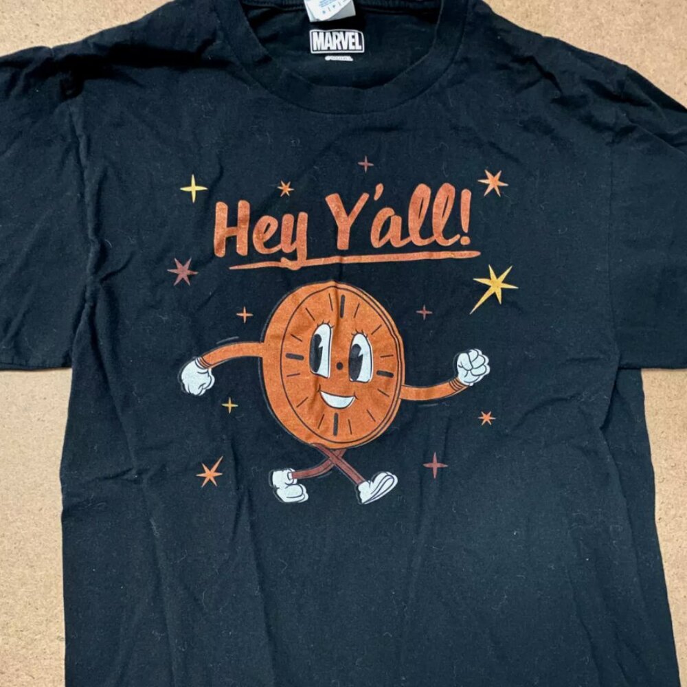 Gildan Marvel Loki Miss Minutes Hey Y’all Retro T-Shirt Men Small